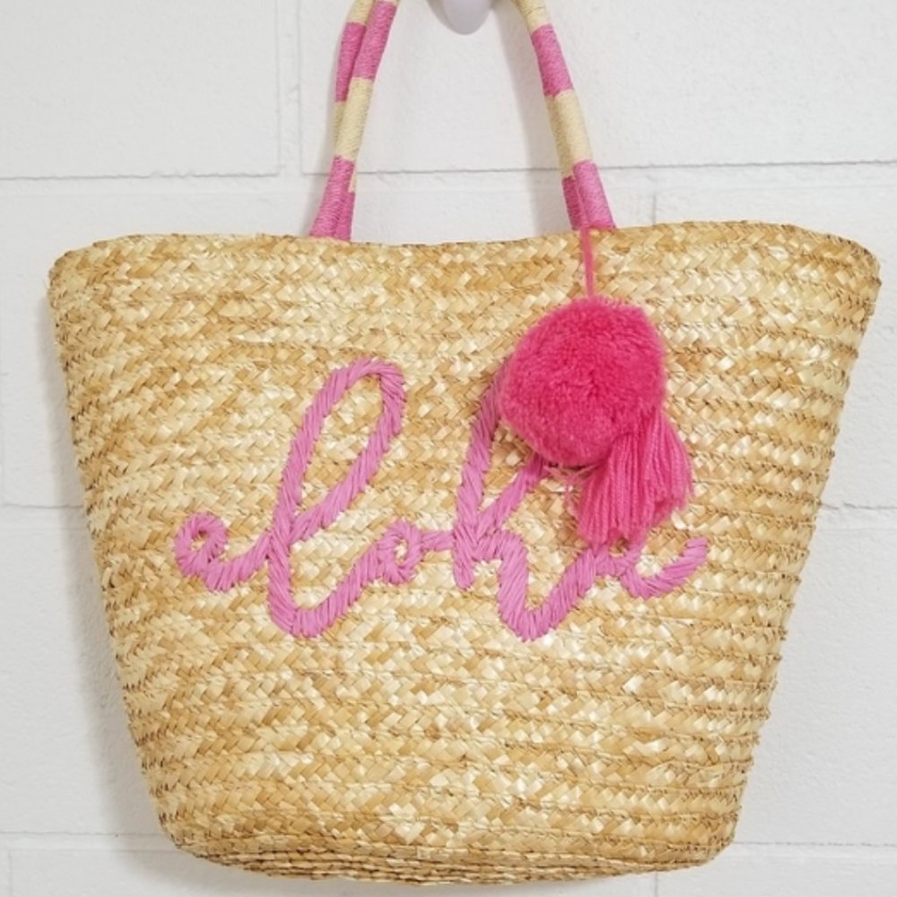 Straw Beach Bag